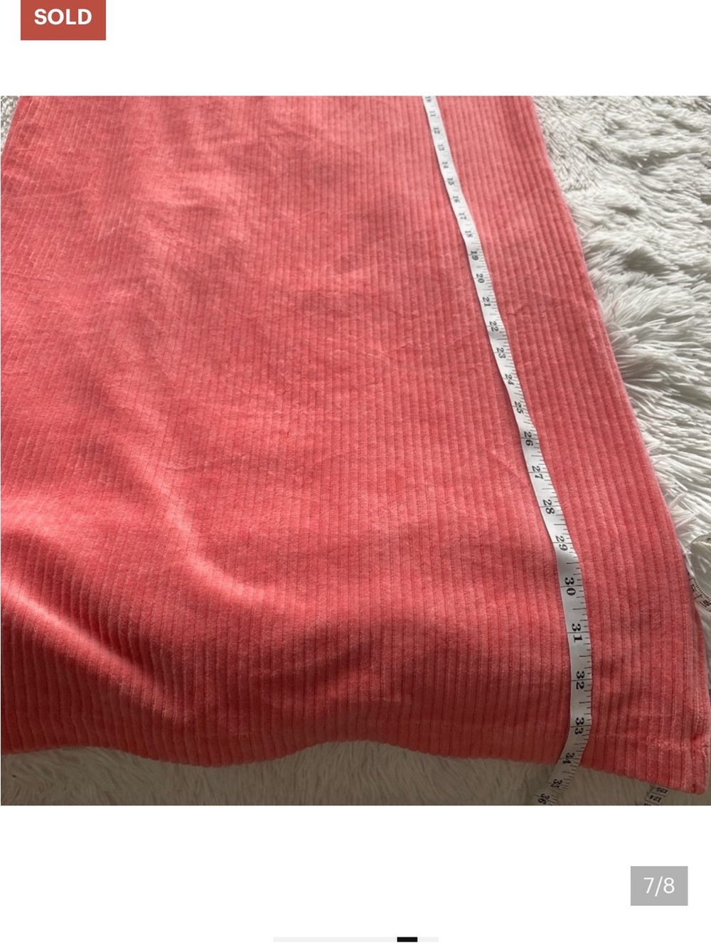 Free People Helen Prairie Rose Ribbed Midi Skirt - Picture 7 of 7
